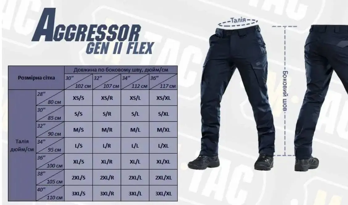 Штани M-Tac Aggressor GEN.II Flex ріп-стоп темно-синій
