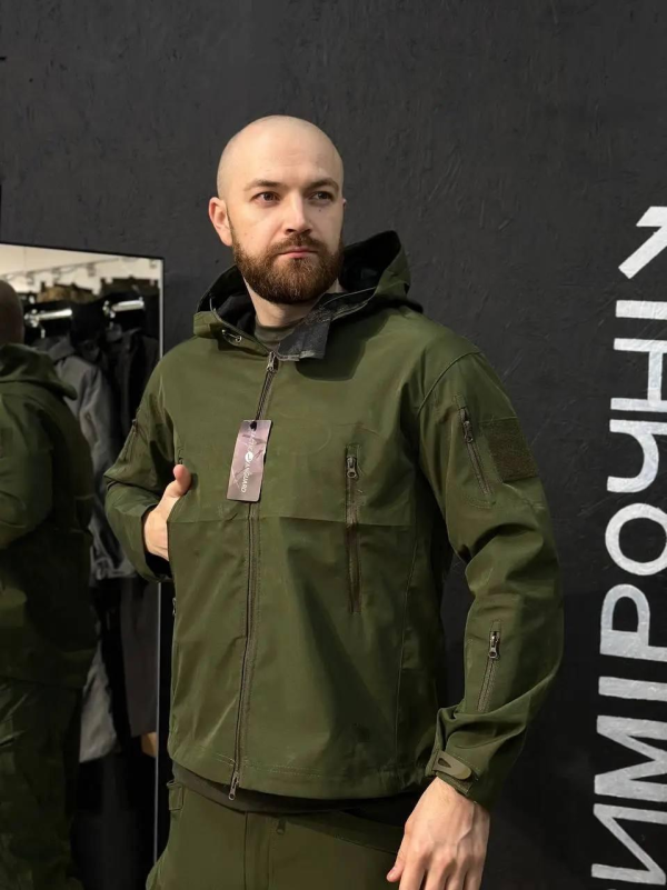 Літня Куртка VANGUARD Dewspo без утеплення олива