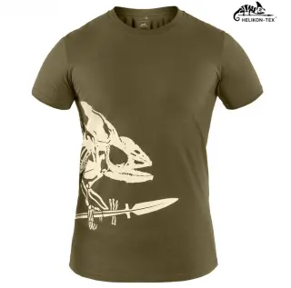 Тактическая футболка Helikon-Tex Full Body Skeleton хлопковая оливковая (Olive Green)