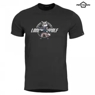 Футболка Pentagon Ageron Lone Wolf Чорний