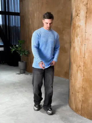 Светр плюш небо