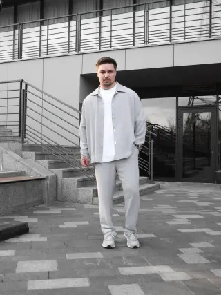 Штани сорочка (креп сірий)