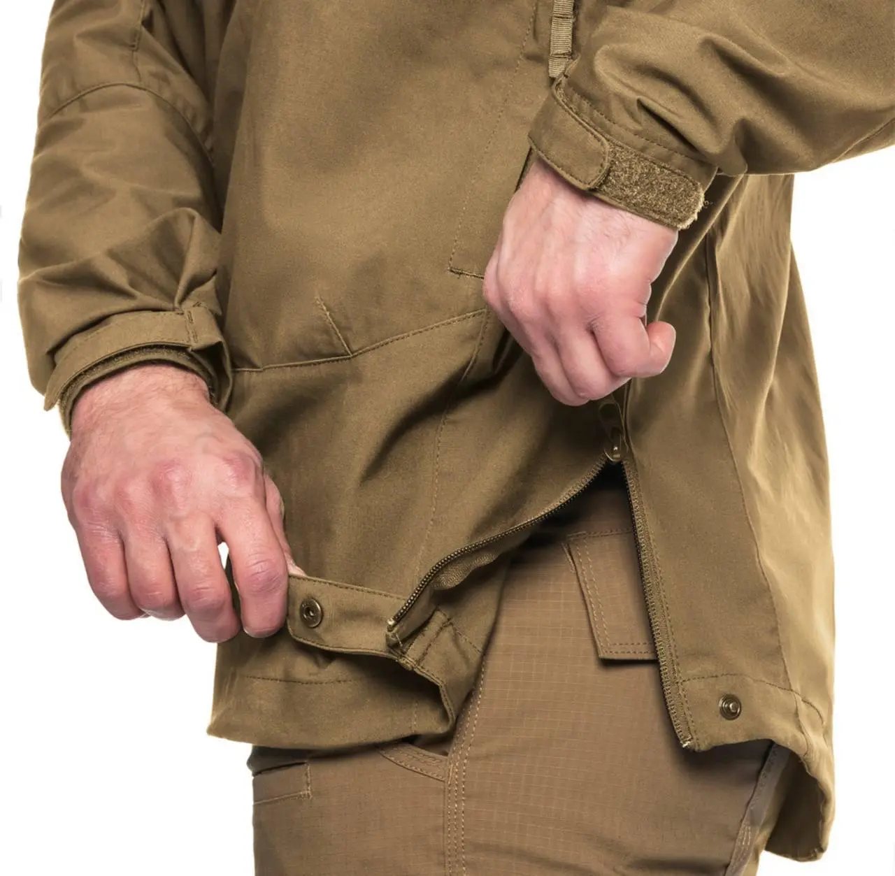 Куртка анорак Helikon-Tex Woodsman Dura Canvas Койот/ Сірий