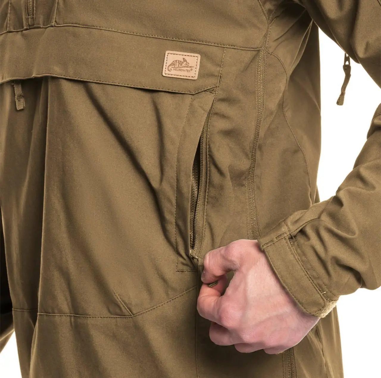 Куртка анорак Helikon-Tex Woodsman Dura Canvas Койот/ Сірий