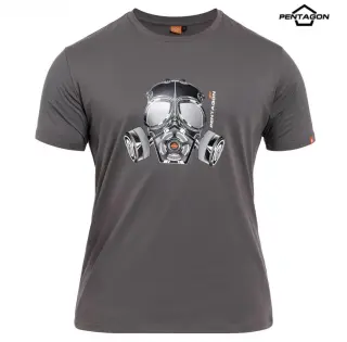 Футболка T-Shirt Pentagon "Gas-Mask" – Wolf Grey