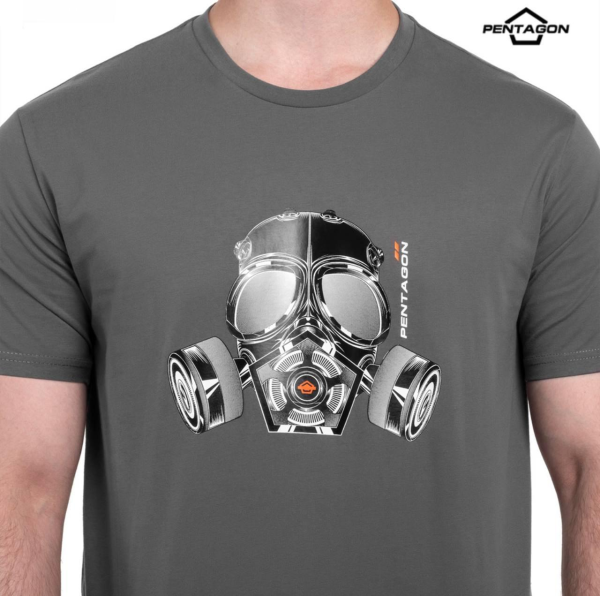 Футболка T-Shirt Pentagon "Gas-Mask" – Wolf Grey