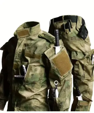 Костюм Yueli Water OBM Men'S ACU Ruins Green Tactical Camouflage