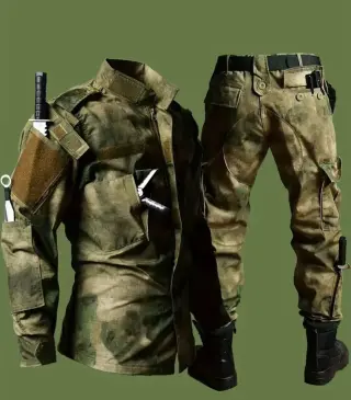 Костюм Yueli Water OBM Men'S ACU Ruins Green Tactical Camouflage