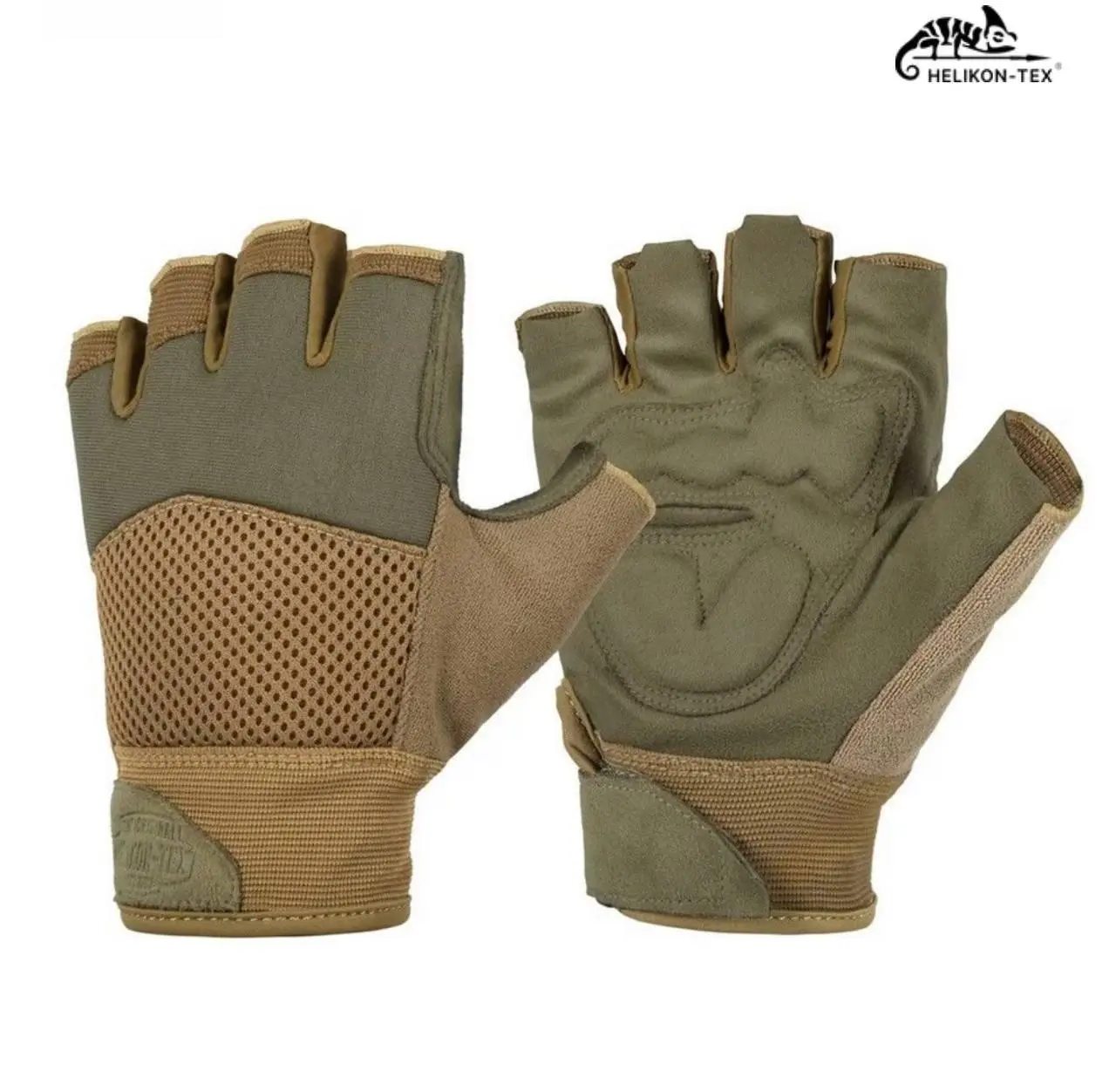 Рукавиці Helikon HALF FINGER MK2 Олива/Койот