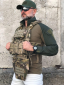 Плитоноска ISIK Мультикам з подвійним швидким скиданням на 4 точки скидання, 7 підсумків з напашником - Photo 2