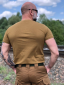 Military Cotton T-shirt Coyote - Photo 4