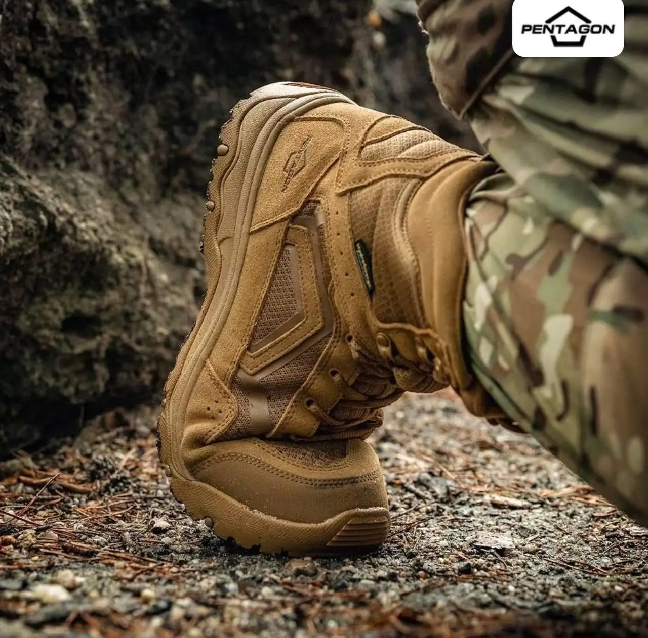 Берці тактичні Pentagon Scorpion V2 Suede 8" Coyote
