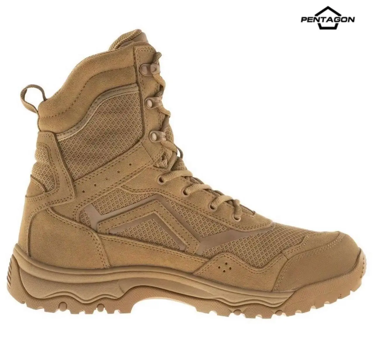 Берці тактичні Pentagon Scorpion V2 Suede 8" Coyote