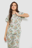 Піжама жіноча з принтом, колір м'ятний, 243R6018 - Фото 2