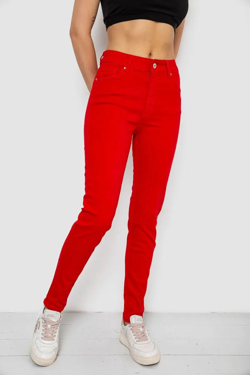 Джинси жіночі Slim Fit, колір червоний, 182R1489S19