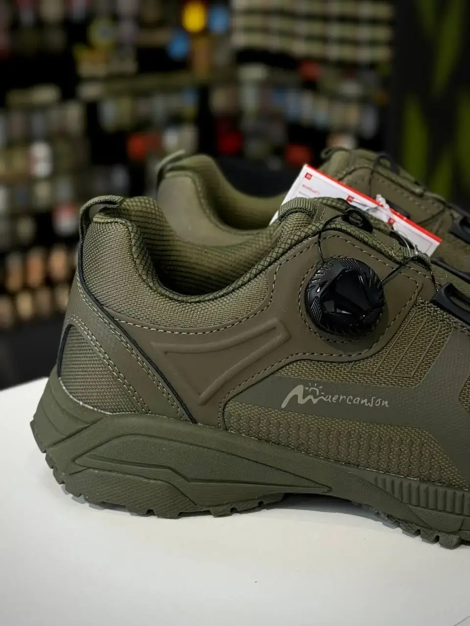 Кросівки Mercanson Olive з боковою автошнурівкою