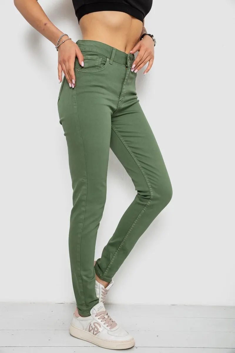 Джинси жіночі Slim Fit, колір зелений, 182R1489S19