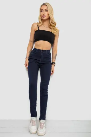 Джинси жіночі Skinny стрейч, колір синій, 182R9584