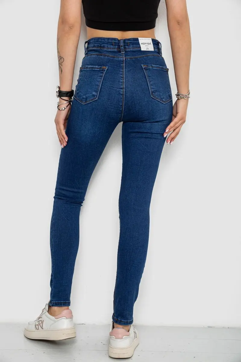 Джинси жіночі Skinny, колір синій, 182R4427