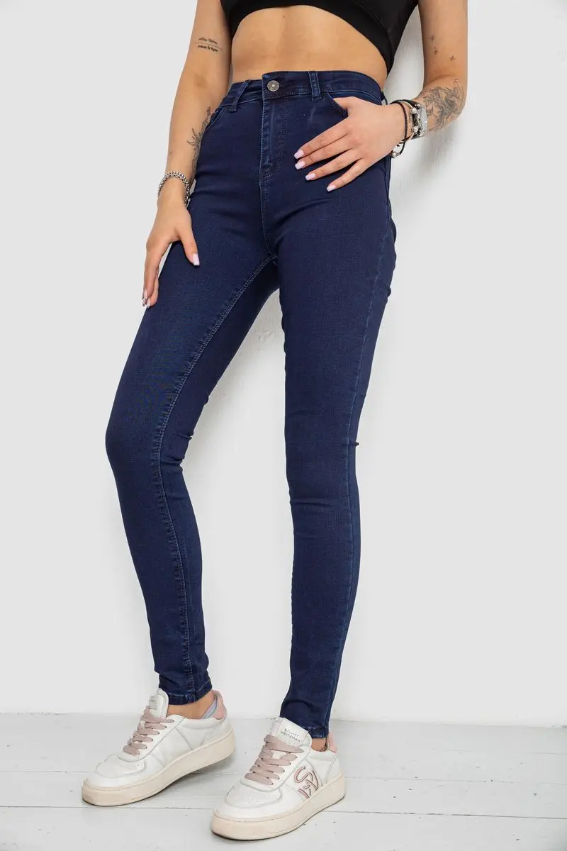 Джинси жіночі Skinny, колір синій, 182R4311