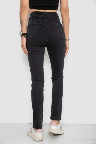 Джинси жіночі Slim Fit, колір чорний, 182R3797