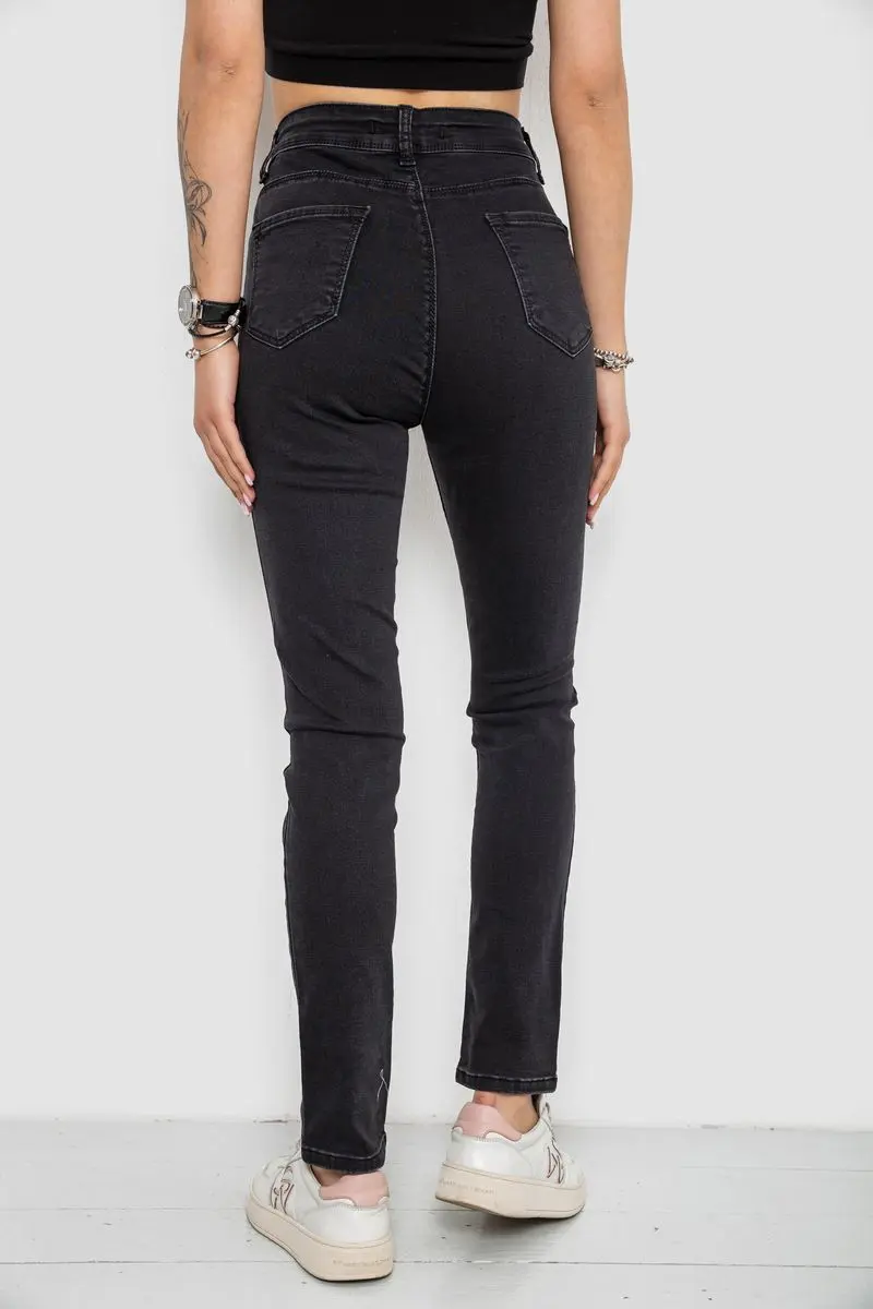 Джинси жіночі Slim Fit, колір чорний, 182R3797