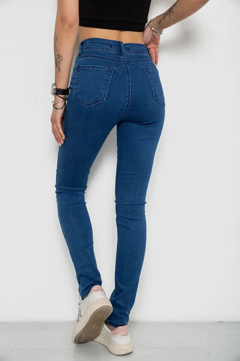 Джинси жіночі Skinny, колір синій, 182R3629