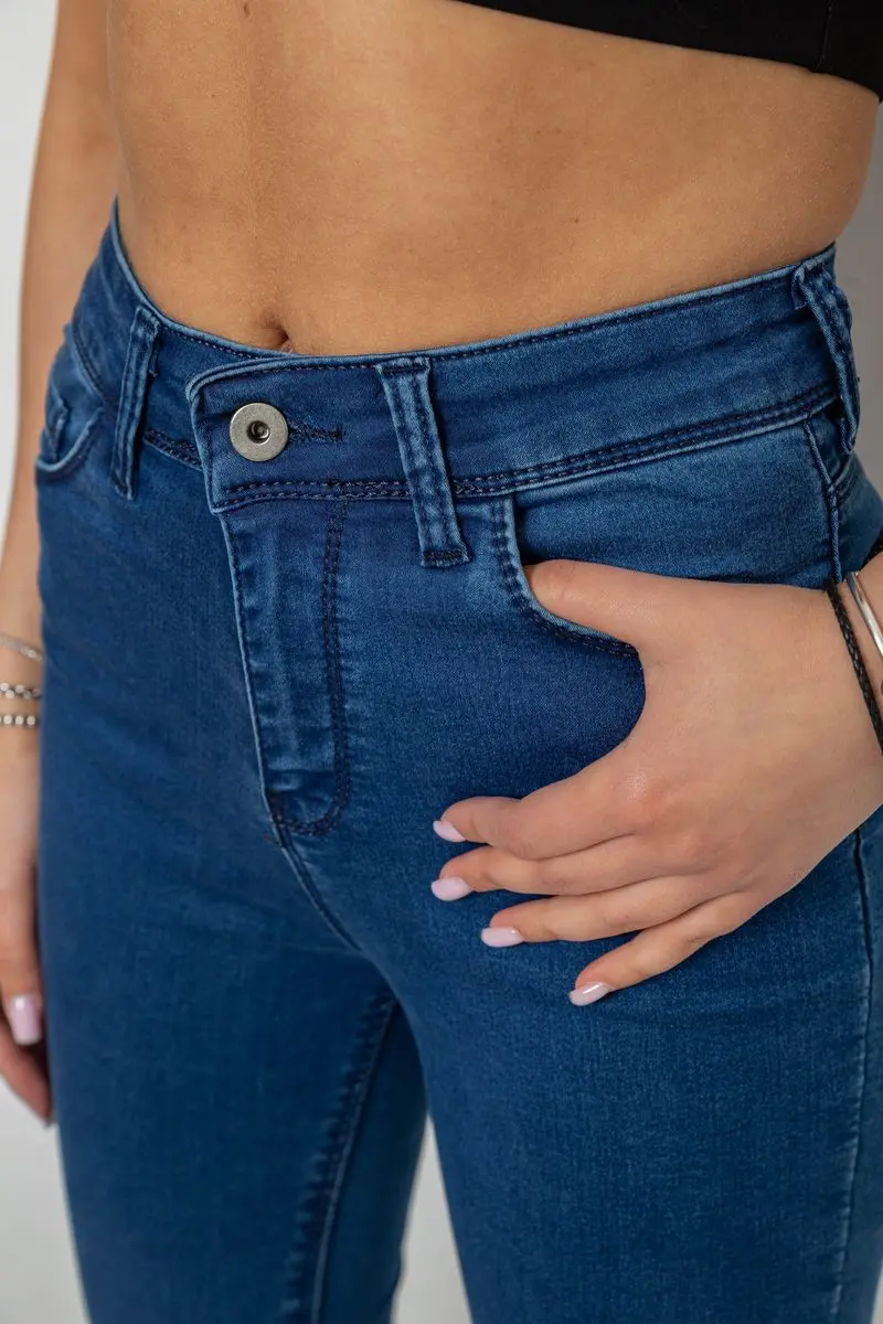 Джинси жіночі Skinny, колір синій, 182R3629