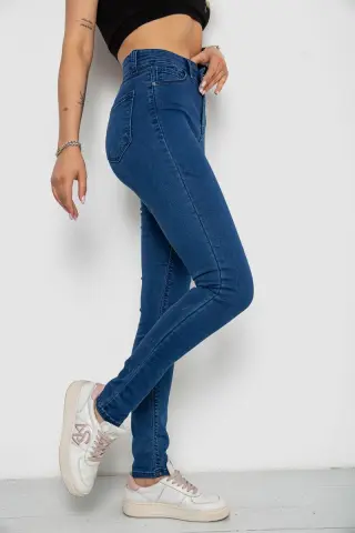 Джинси жіночі Skinny, колір синій, 182R3619