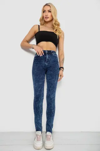 Джинси жіночі Skinny, колір синій, 182R3428