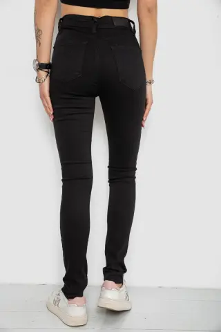 Джинси жіночі Skinny, колір чорний, 182R3394