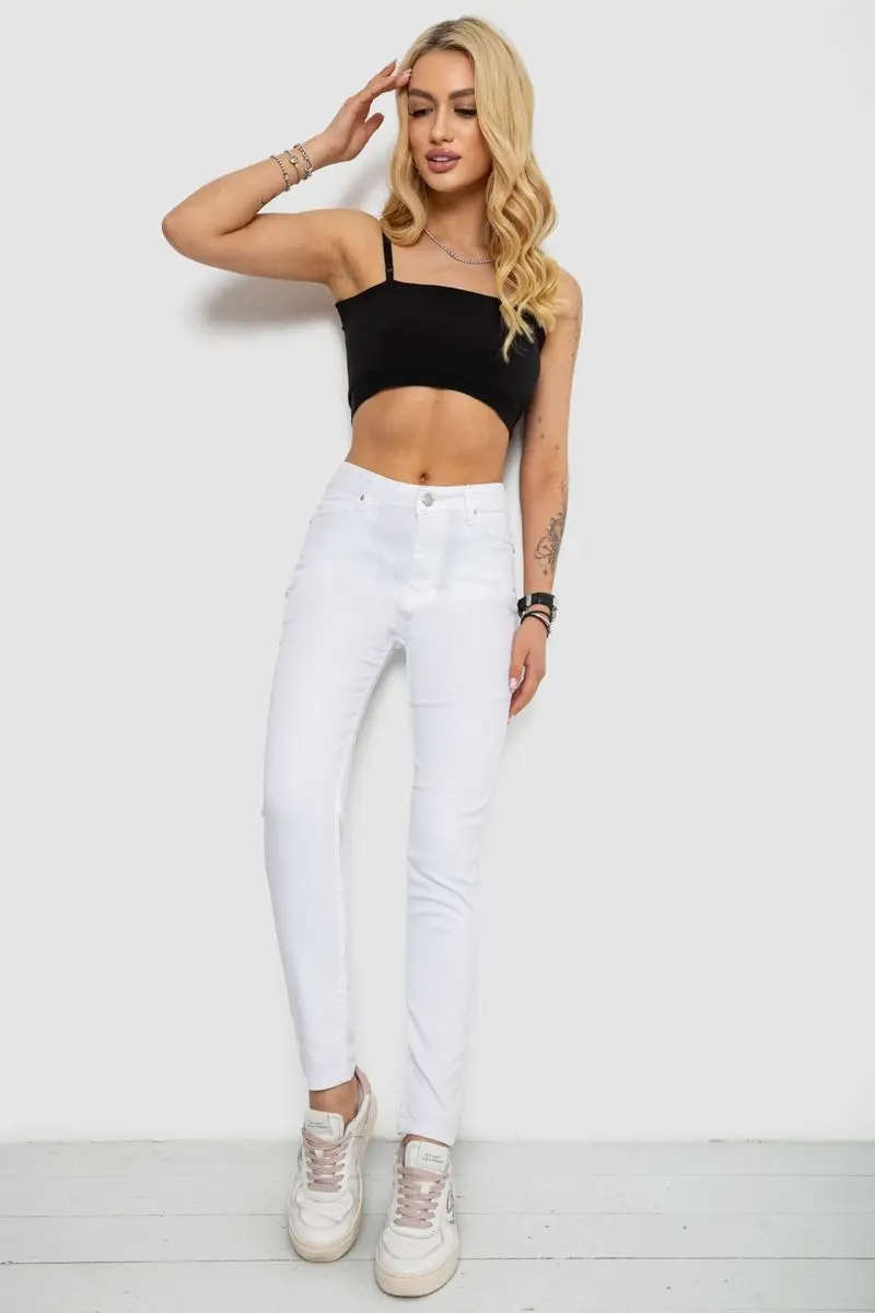 Джинси жіночі Slim Fit, колір білий, 182R1525
