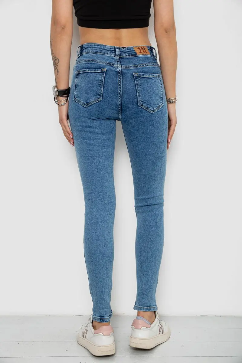 Джинси жіночі Skinny, колір блакитний, 182R1414