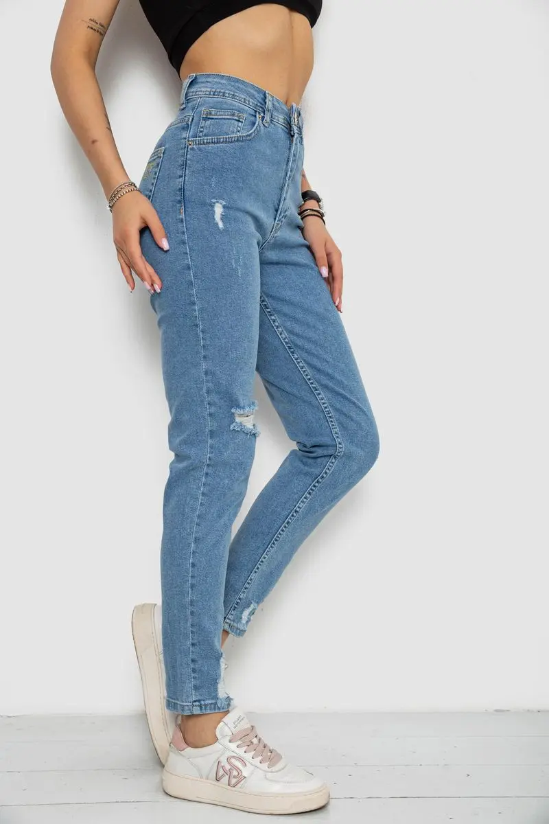 Джинси жіночі Mom's, колір блакитний, 182R1379S19