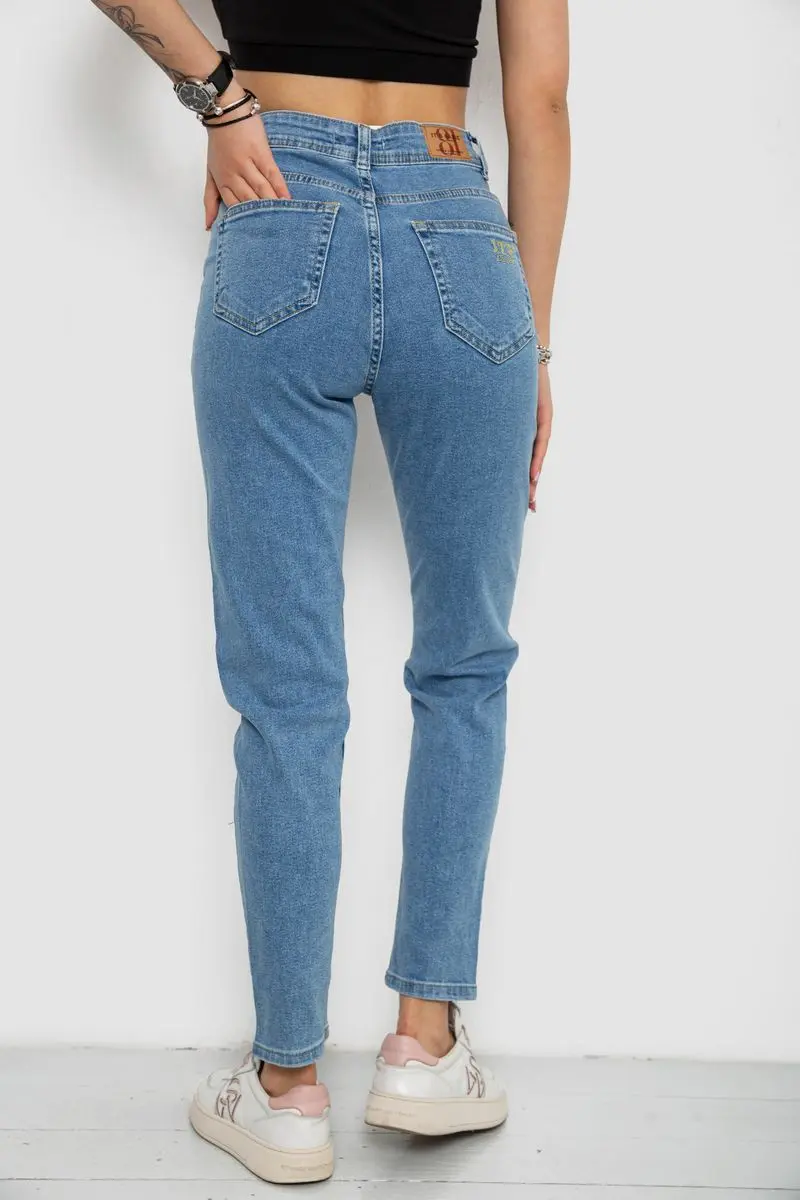 Джинси жіночі Mom's, колір блакитний, 182R1379S19
