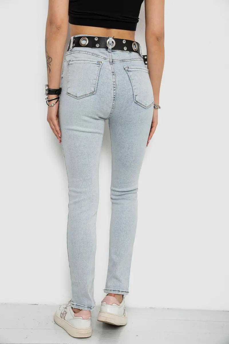 Джинси жіночі Skinny Американки, колір блакитний, 182R00659