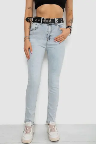 Джинси жіночі Skinny Американки, колір блакитний, 182R00659