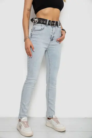 Джинси жіночі Skinny Американки, колір блакитний, 182R00659