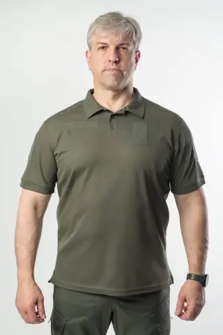 Поло Coolpass Pique Military Олива БАТАЛИ