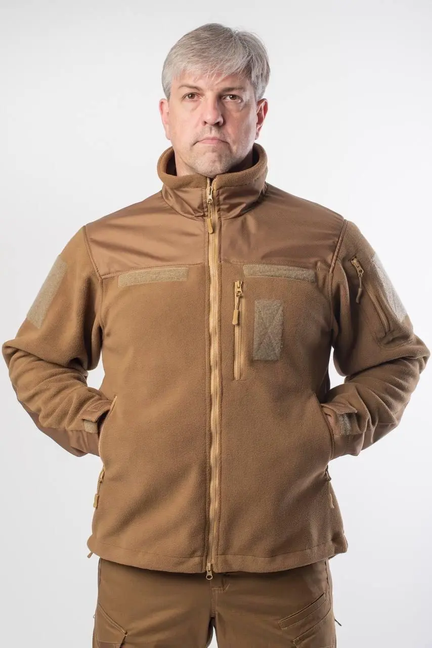 Кофта Фліс-сітка койот Military