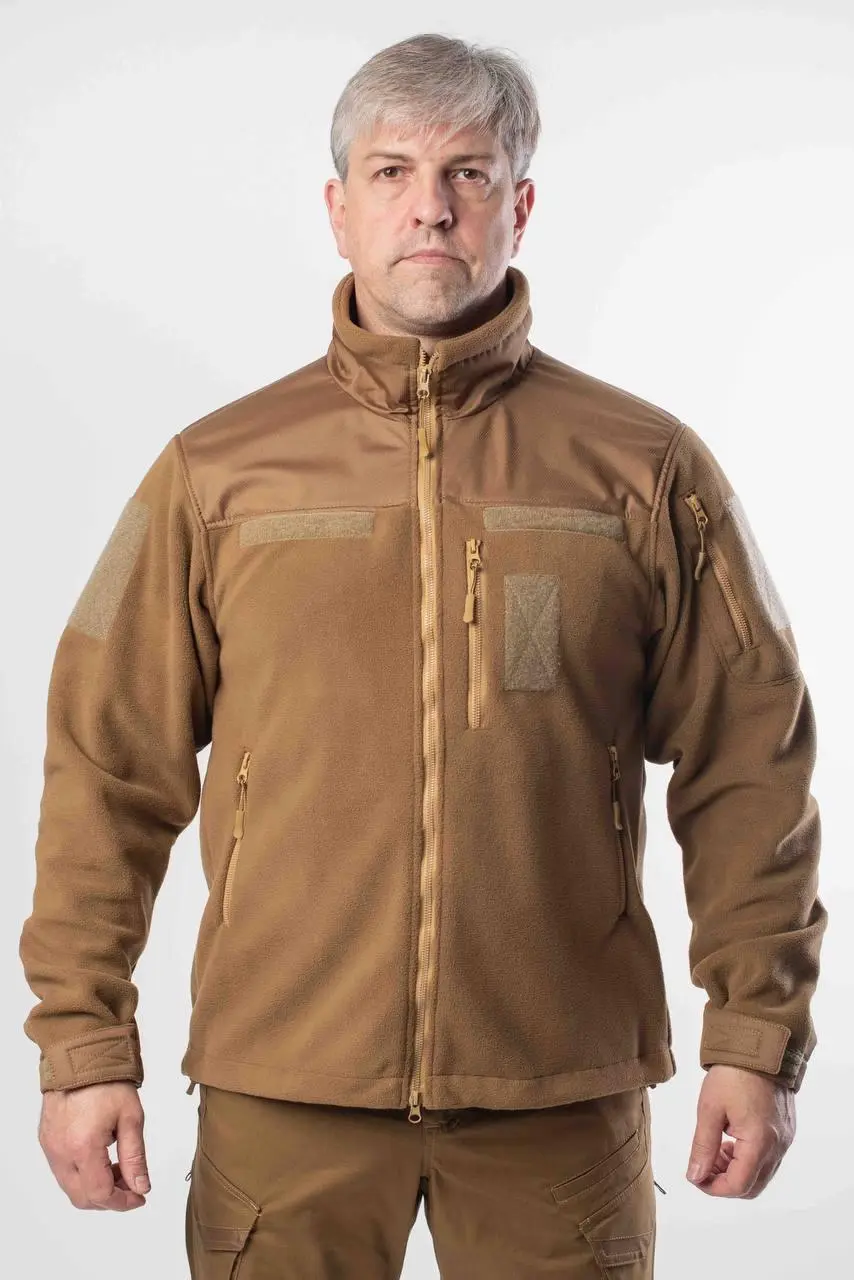 Кофта Фліс-сітка койот Military