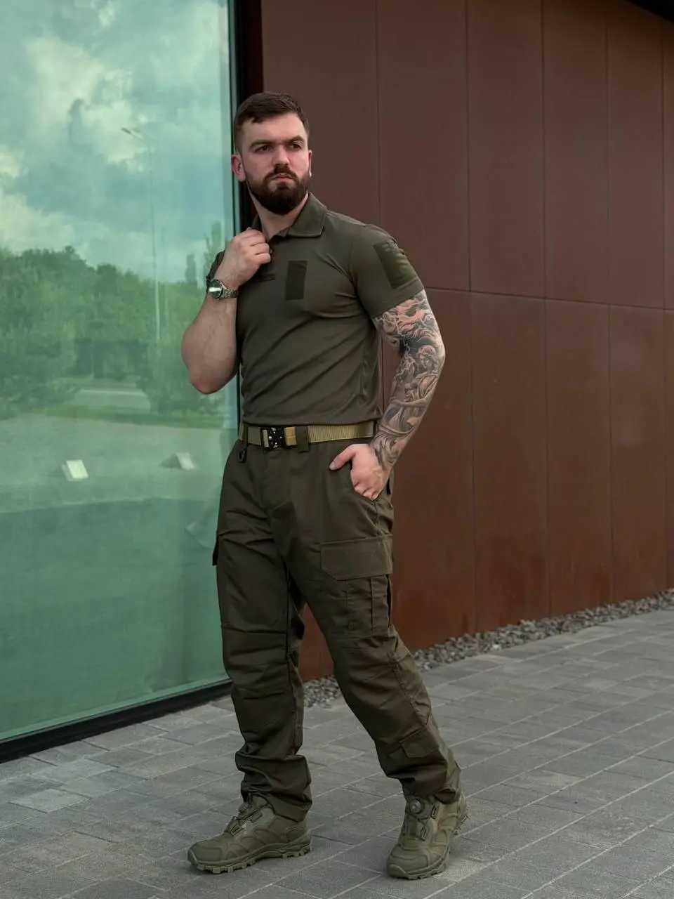 Комплект Patriot Поло та Штани Олива