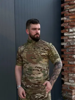 Тактична літня сорочка з коротким рукавом UBACS Мультикам
