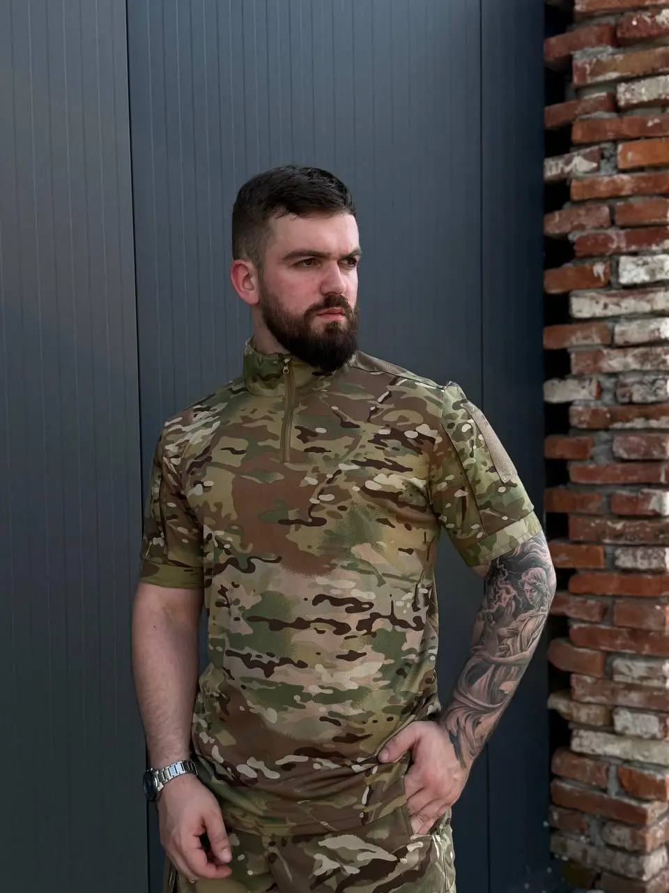 Тактична літня сорочка з коротким рукавом UBACS Мультикам