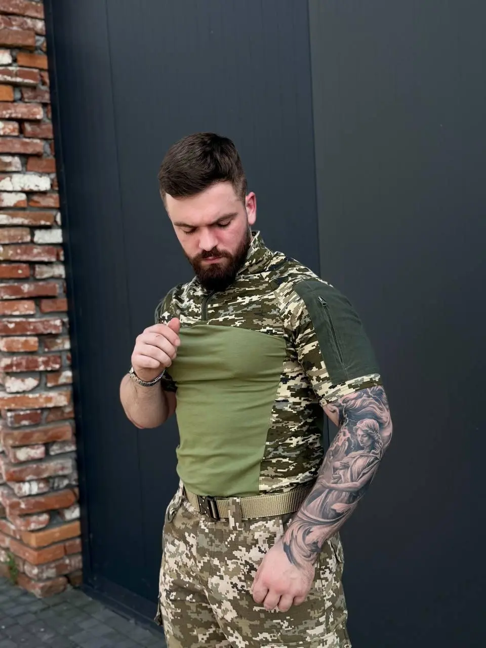 Убакс короткий рукав Велкро Піксель Футболка короткий рукав