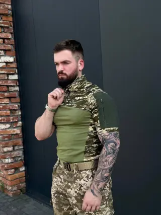 Убакс короткий рукав Велкро Піксель Футболка короткий рукав