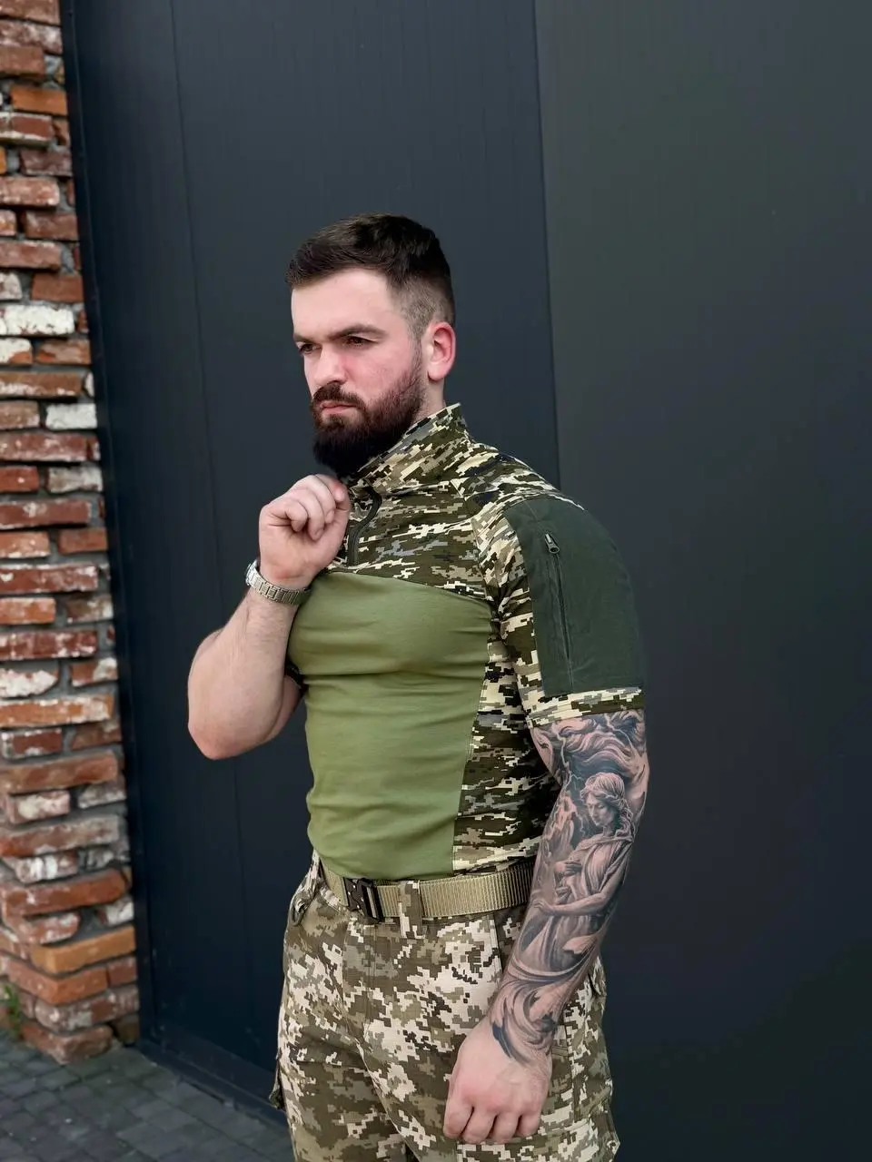Убакс короткий рукав Велкро Піксель Футболка короткий рукав