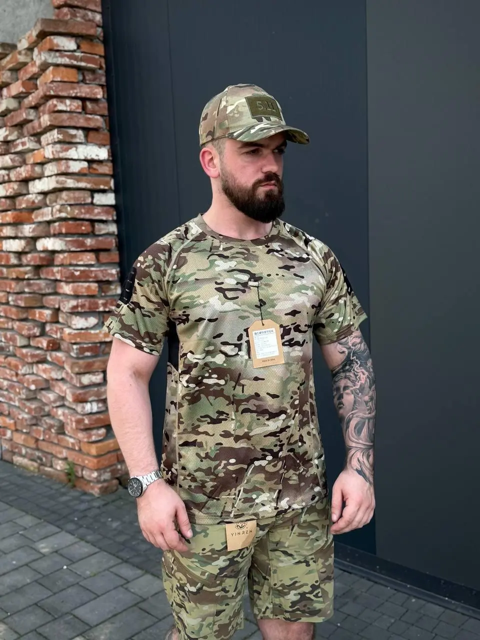 Військова Літній Комплект Шорти + Футболка YINREN 🇺🇸