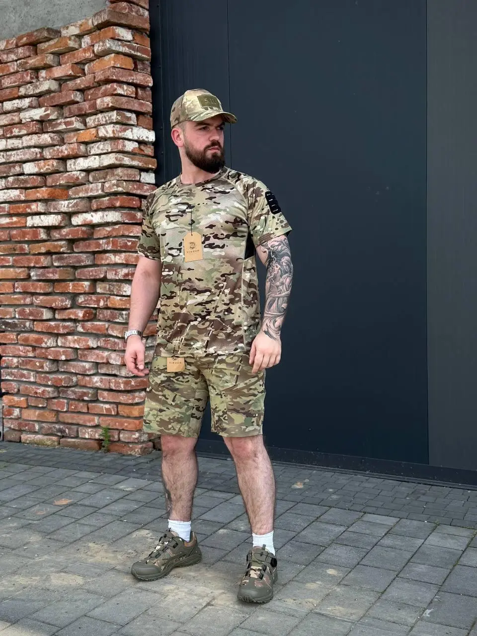 Військова Літній Комплект Шорти + Футболка YINREN 🇺🇸