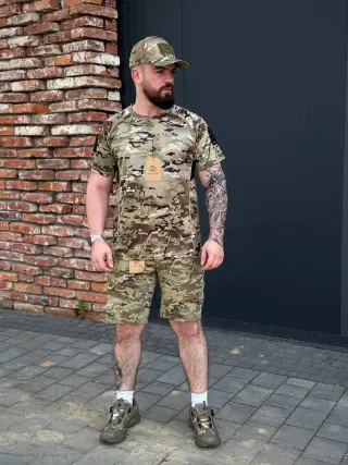 Військова Літній Комплект Шорти + Футболка YINREN 🇺🇸